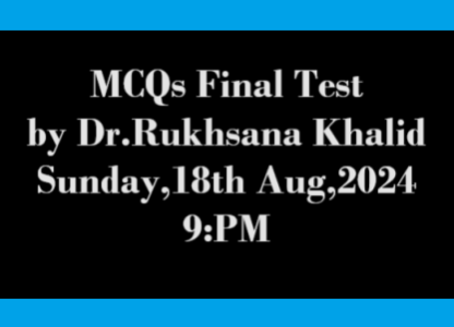 MCQs TEST (QUIZ) Sunday,18th August,2024-announcement-derma-folder